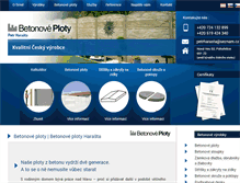 Tablet Screenshot of betonovyplot.cz